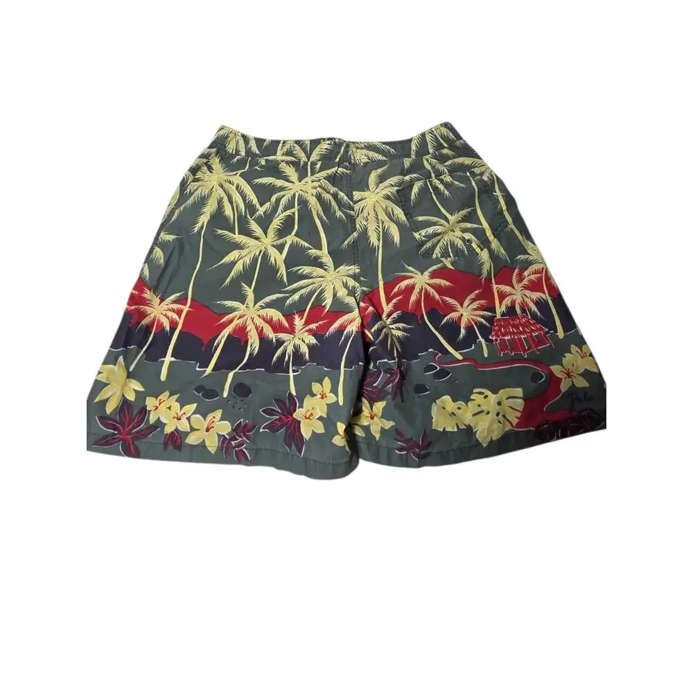 Polo Sport Ralph Lauren Swim Trunks Men’s 32 Tropical Palm Print Vintage Shorts‎
